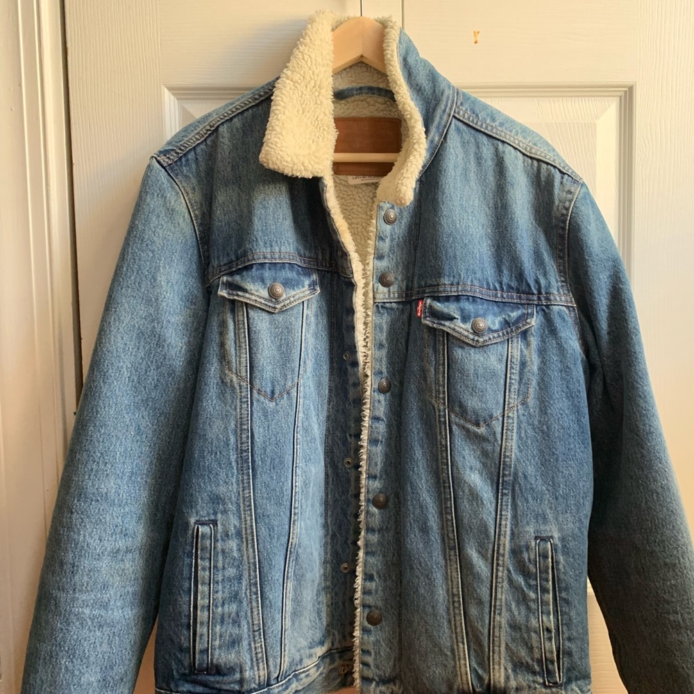 Mens Levi’s, Sherpa lined Denim Coat